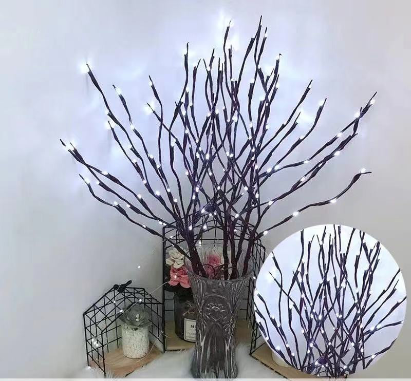 LED Lantern Simulation Branch Decoration
