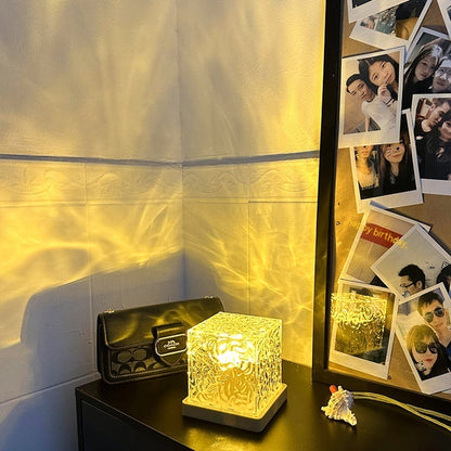 Projection Crystal Table Lamp