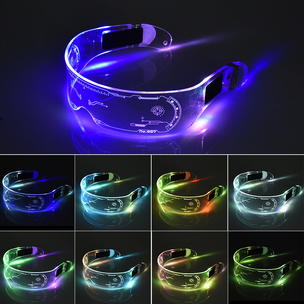 LED Luminous Glasses  Futuristic Style