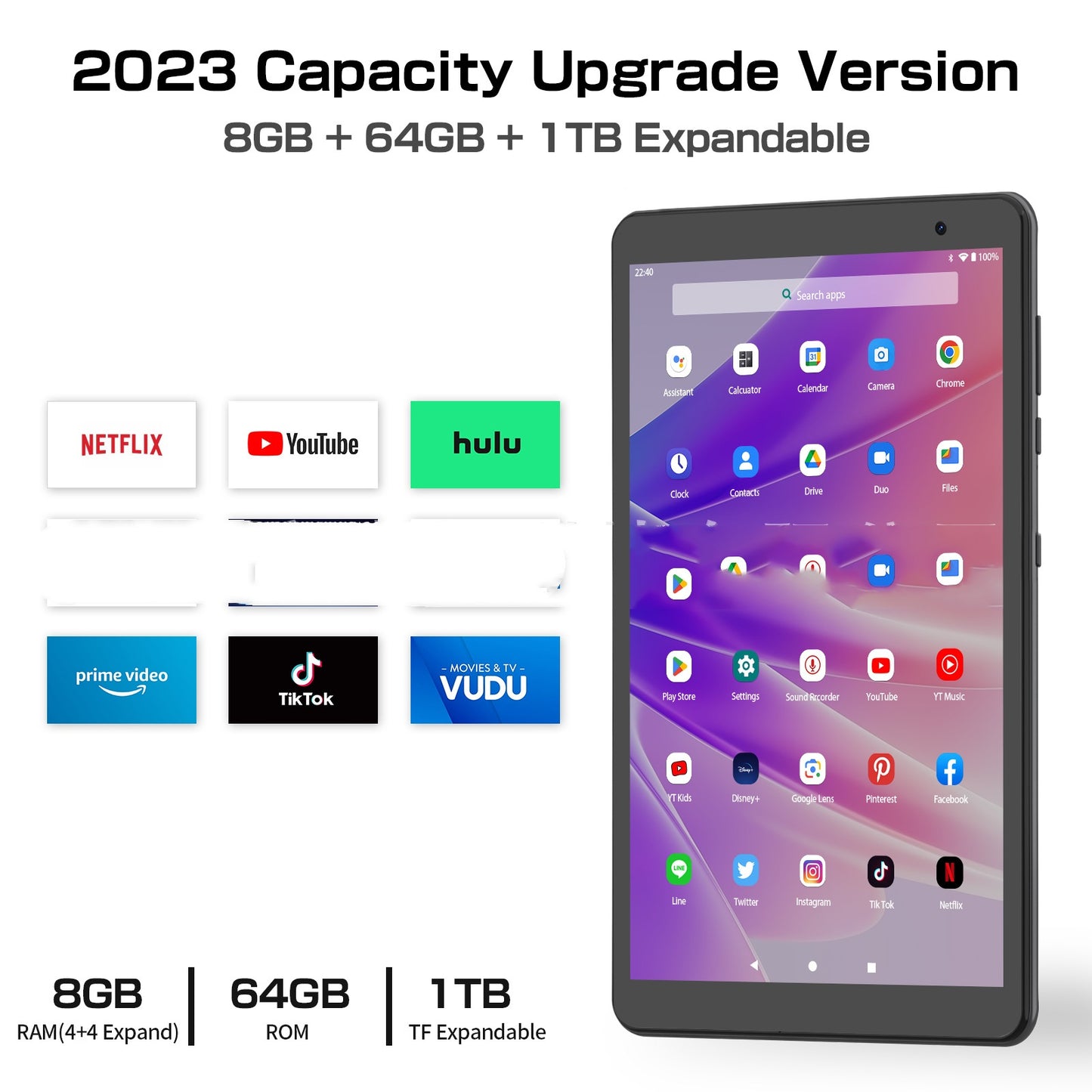Eight-core Tablet Android 13 64g