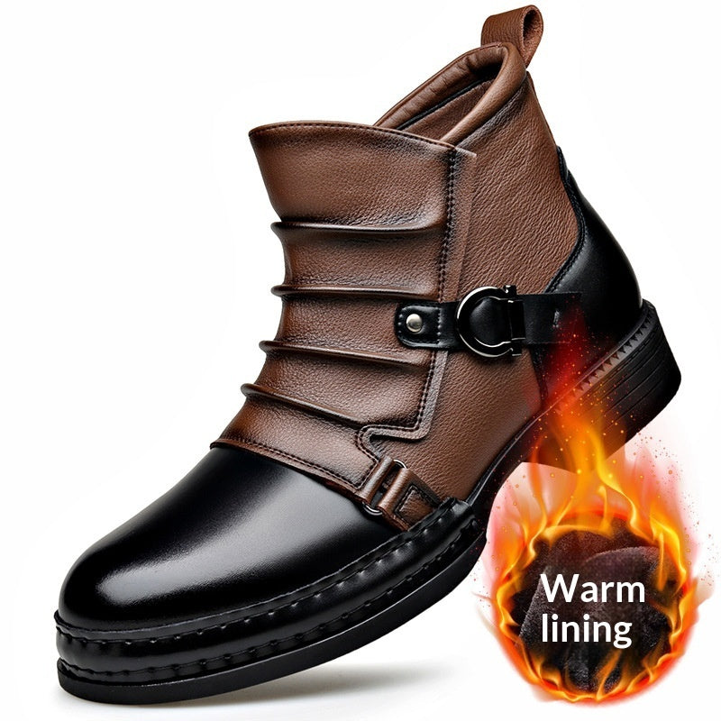 Retro Fleece-Lined Thermal Boots