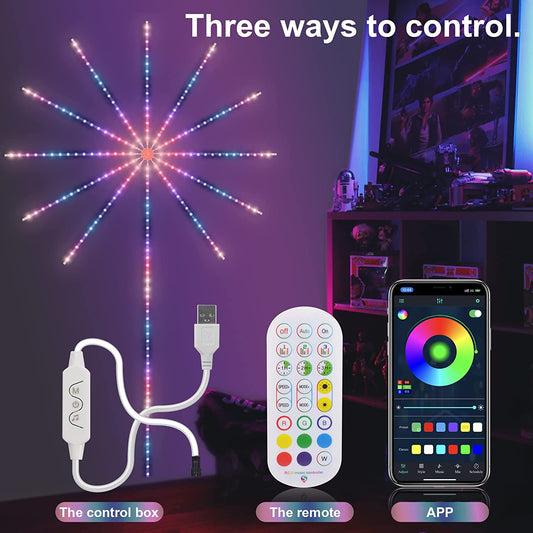 Firework Lights LED Strip Music Sync
