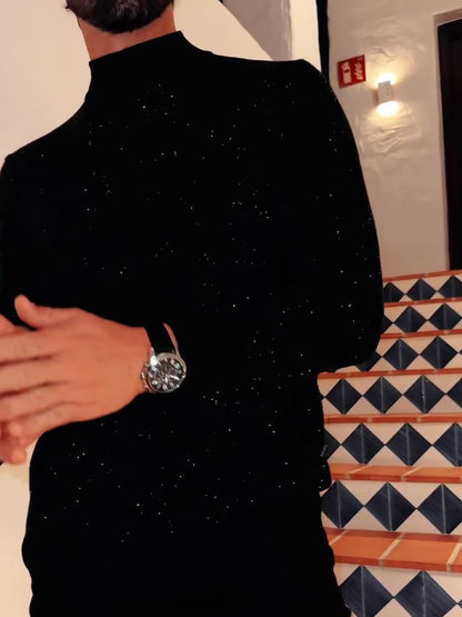 Sequined Long Sleeve Top