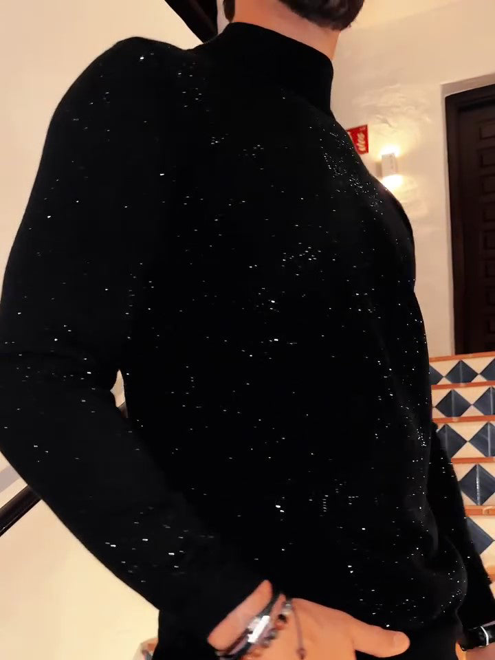 Sequined Long Sleeve Top