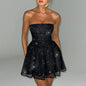 Mesh Short Stitching Dress
