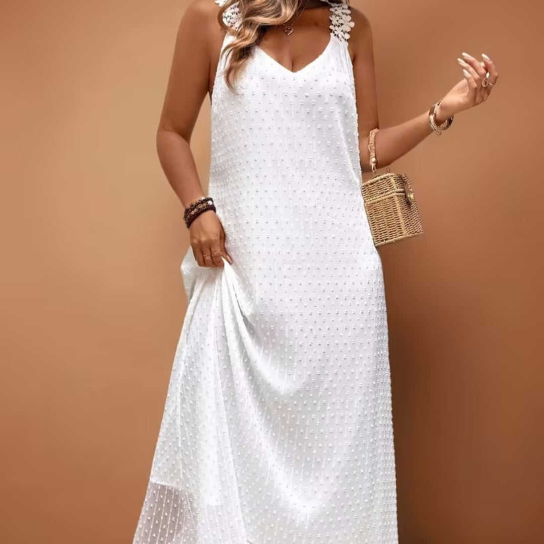 Hollow-Out Suspender Dress