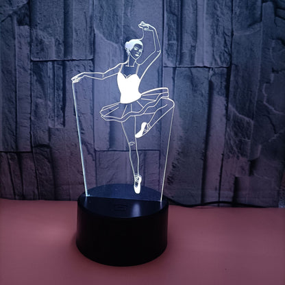 Ballet 3D Colorful Touch LED Visual Light
