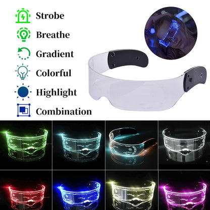 LED Luminous Glasses  Futuristic Style