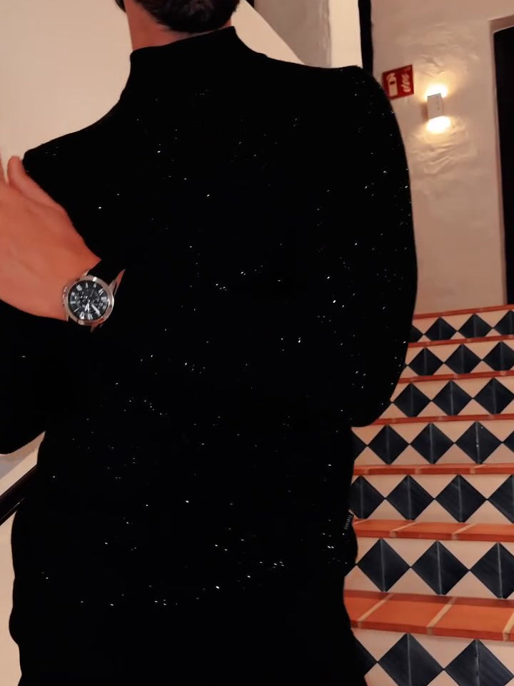 Sequined Long Sleeve Top