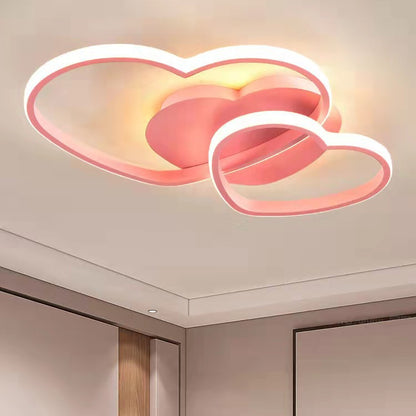 Double Heart LED Ceiling Light