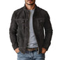 Faux Jacket Suede Tops