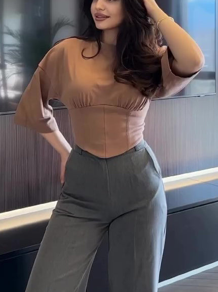 Short Sleeve Cropped Top