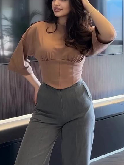 Short Sleeve Cropped Top