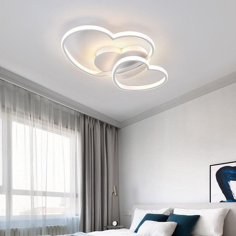 Double Heart LED Ceiling Light