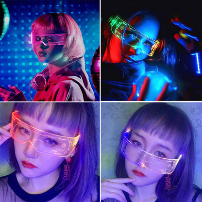 LED Luminous Glasses  Futuristic Style