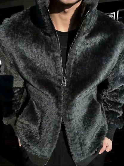 Plush Zipper Jacket