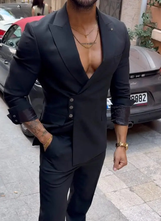 Single-Breasted Casual Jacket