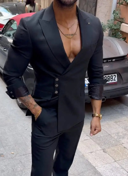 Single-Breasted Casual Jacket