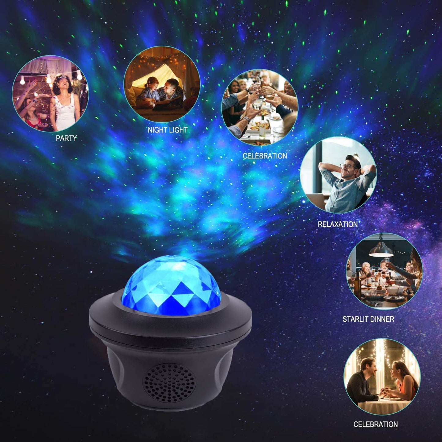 Starry Sky Water Projection LED