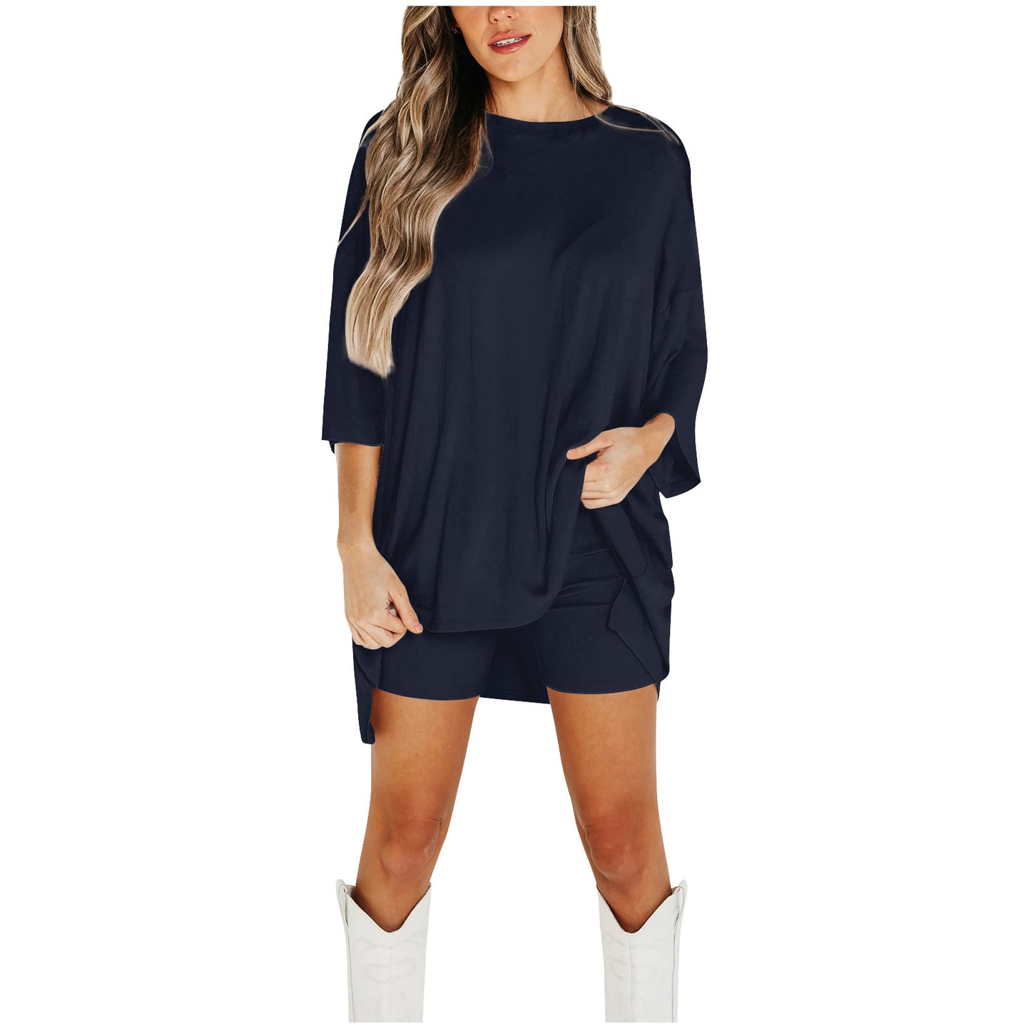 Chemise à manches courtes et pantalon slim moulant